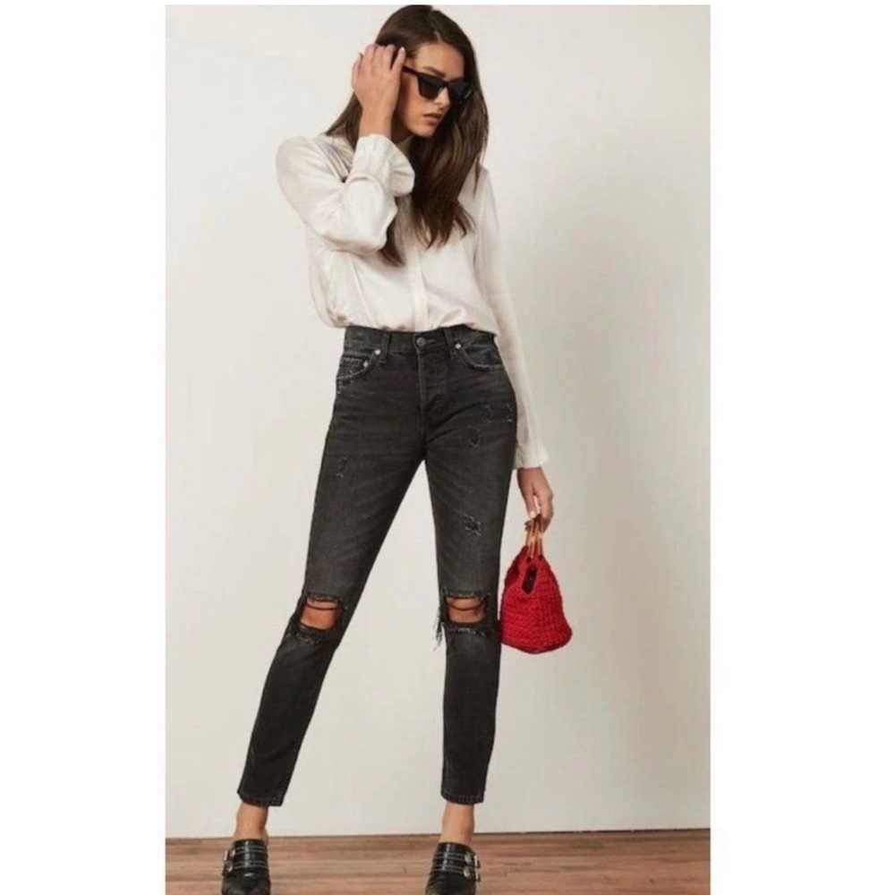 NWT Free People by Boyish The Billy High Rise Skinny in Touch of Evil